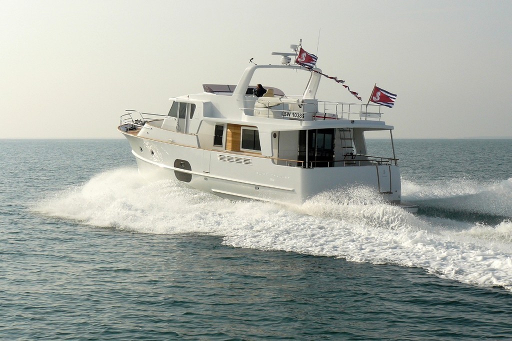 Beneteau 52 Swift Trawler Stern Run © SW